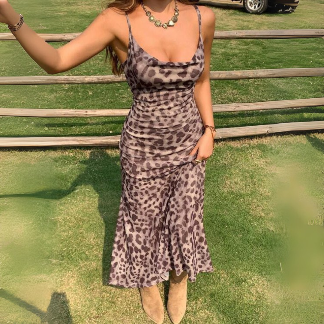 7 in 1 leopard dress