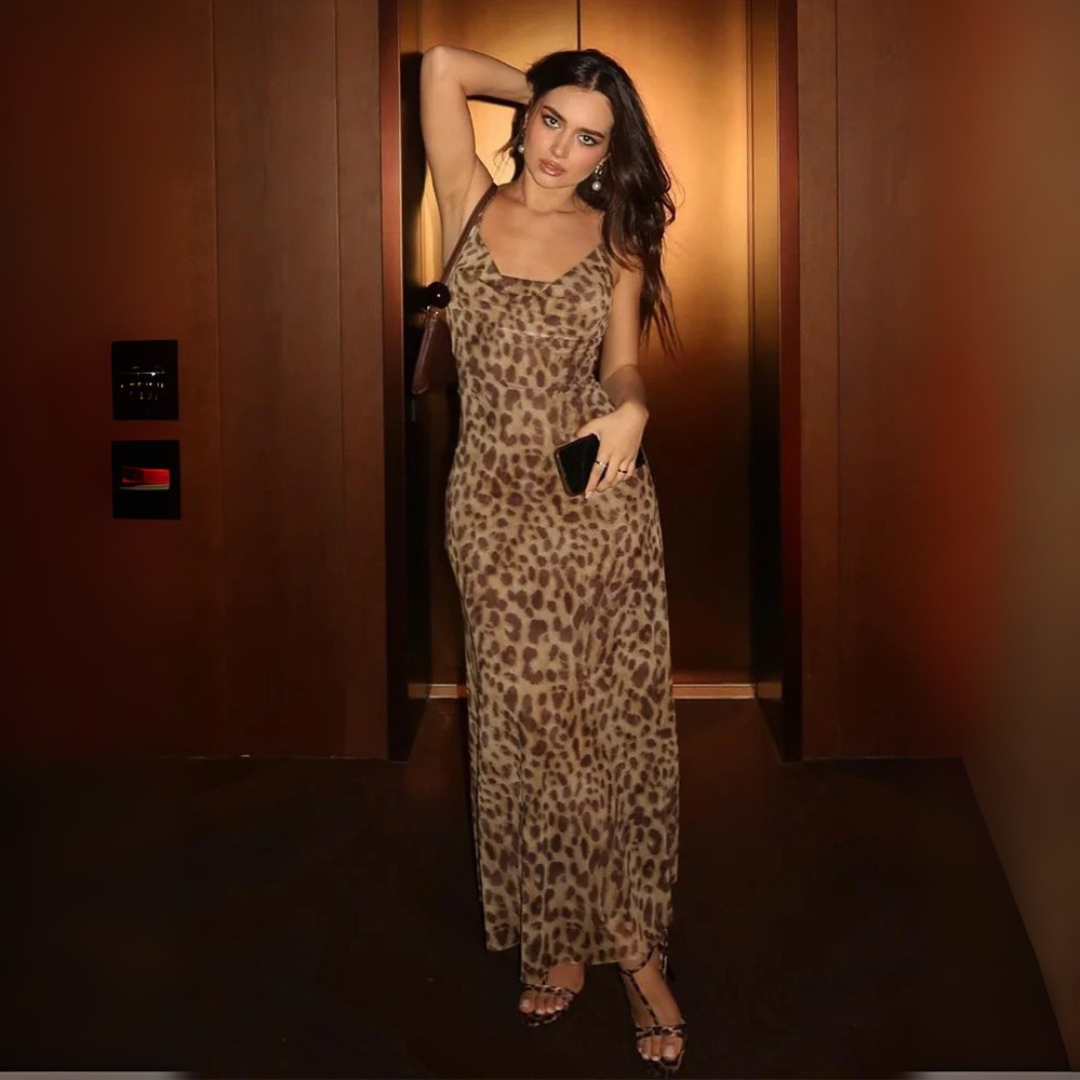 7 in 1 leopard dress